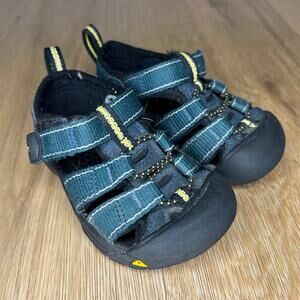 Keen Toddler Boy 5 Sandals Seacamp II Green Athletic Hiking Waterproof Hook Loop